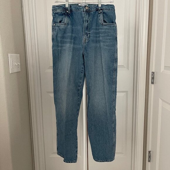 Reformation Cowboy Pointed Pocket High Rise Straight Jeans, Size 31 - Picture 1 of 5
